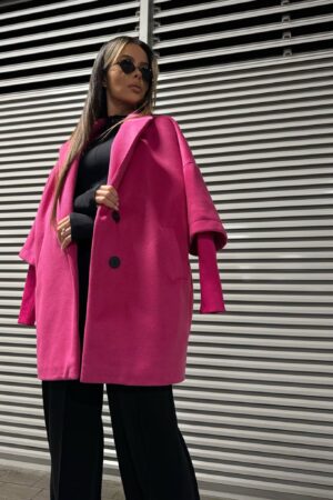 PŁASZCZ LAMANUEL ETERNAL FUKSJA