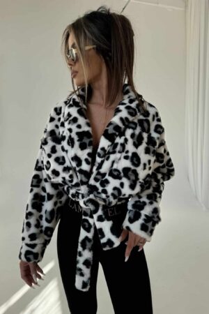 KURTKA LAMANUEL FURRY ECRU