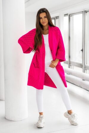 SWETER SELI AMARANTOWY