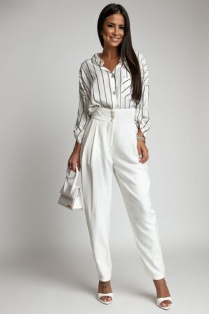 SPODNIE MANKO BIAŁE