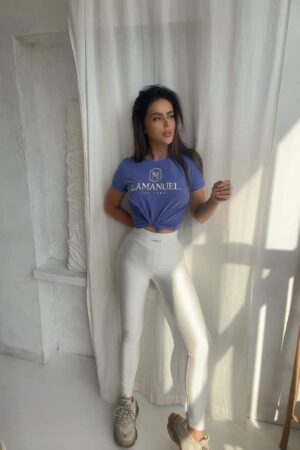 LEGGINSY LAMANUEL SHINY ECRU