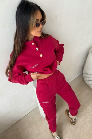 KOMPLET LAMANUEL PLUSH BORDO