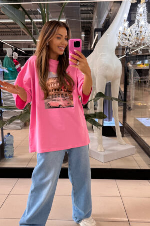 T-SHIRT EMO ROMA RÓŻ