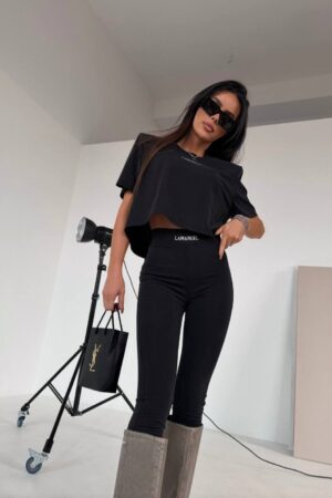 LEGGINSY LAMANUEL ADORE CZARNE