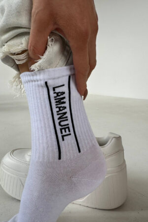 SKARPETY PUSH BIAŁE/CZARNE