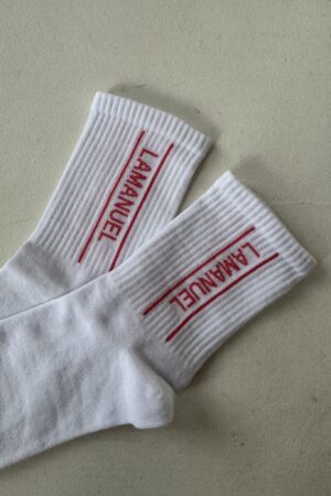 SKARPETY PUSH BIAŁE/RÓŻ