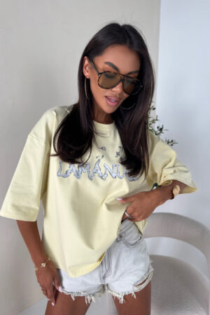 T-SHIRT BURN ŻOŁTY