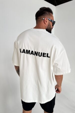 T-SHIRT UNISEX MĘSKI OFF WHITE