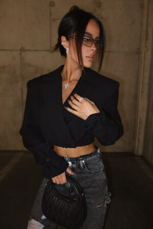 MARYNARKA PREMIERE CZARNA