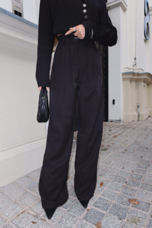 SPODNIE TALK TO CZARNE