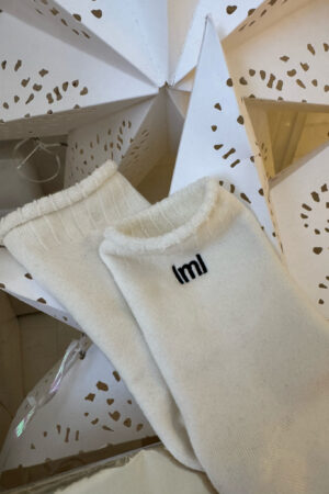 Skarpety Present Ecru