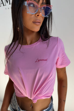 T-shirt Positive Różowy