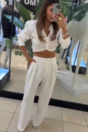 Spodnie Talley Białe