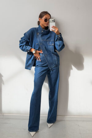 Kurtka Jeans Rocha Granat