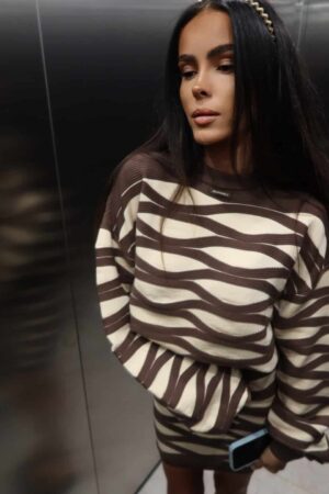 Sweter Wavy Czekolada
